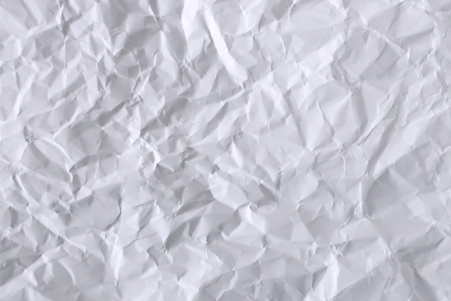 しわしわの紙