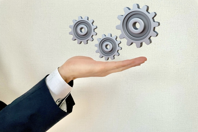 仕組みのイメージ、3つの歯車