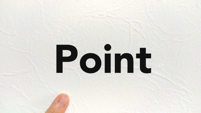 POINTの文字列と人差し指