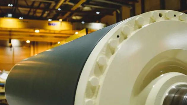 web生産中のロール