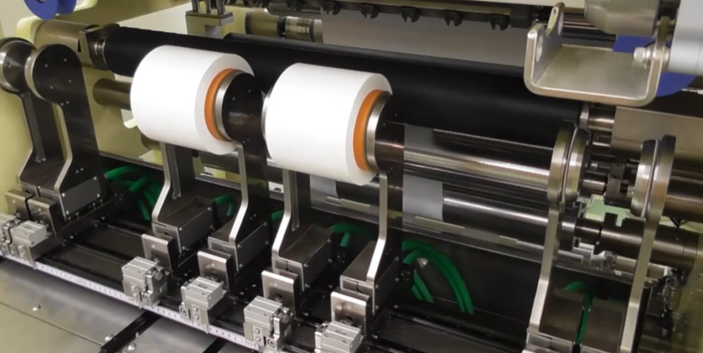 巻き出されたフィルム